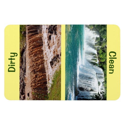 4" x 6" Saubere/schmutzige Geschirrspülmaschine Ma Magnet (Horizontal)