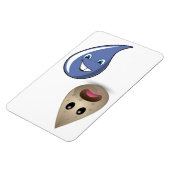 4" x 6" Saubere/schmutzige Wassertropfen ohne Text Magnet (Linke Seite)