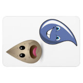 4" x 6" Saubere/schmutzige Wassertropfen ohne Text Magnet (Horizontal)