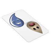 4" x 6" Saubere/schmutzige Wassertropfen ohne Text Magnet (Rechte Seite)