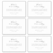 4 x 6 Welcome Geschenkboxen Labels Hotel Bag Stick (Vorderseite)