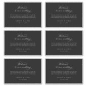 4 x 6 Welcome Geschenkboxen Labels Hotel Bag Stick (Vorderseite)