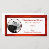 4 x 8 Verlobungen Foto Ankündigung Red Sunset (Vorne/Hinten)