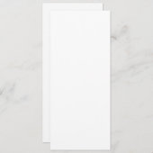 4" x 9,25" Squared Corner Style Einladung zur Hoch (Vorne/Hinten)