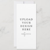 4" x 9,5" Schmale Einladung - Portrait (Rückseite)