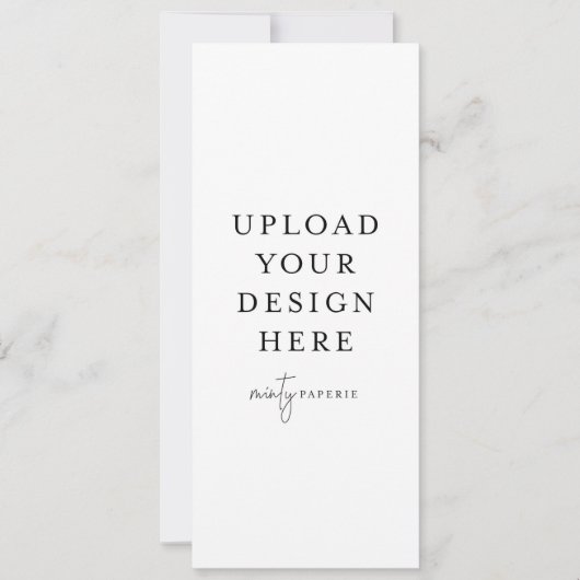 4" x 9,5" Schmale Einladung - Portrait (Vorderseite)