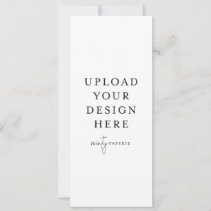 4" x 9,5" Schmale Einladung - Portrait