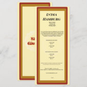 4" x 9" Flacher Programmrille Programm (Vorne/Hinten)