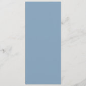 4" x 9" Glacier Lake Menu Menükarte (Rückseite)