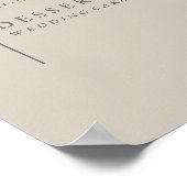 4" x 9" Perfekt blass Wedding Menu Poster (Ecke)