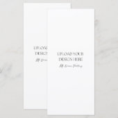 4 x 9 Zoll halbmattes doppelseitiges Kartenpapier Programm (Vorne/Hinten)