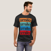 4 x smile Colourful, beautiful, positive saying T-Shirt (Vorne ganz)