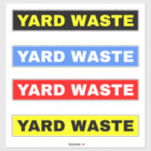 4-Yard-Abfälle (für Binnentaschen) Abfälle oder Ab Aufkleber (Blatt)