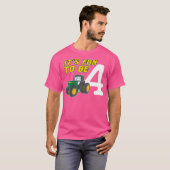 4 Year Old Tractor 4Th Birthday T-Shirt (Vorne ganz)