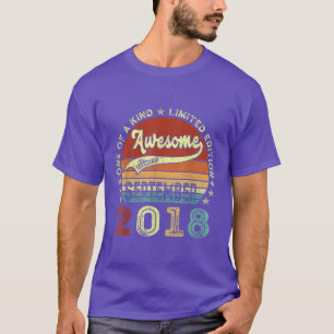 4 Years Old Ohrs Awesome Since September 2018 4 T-Shirt