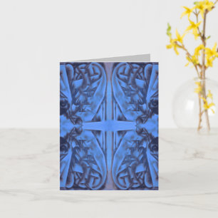 4 Zahlen in der blauen Abstrakten Karte