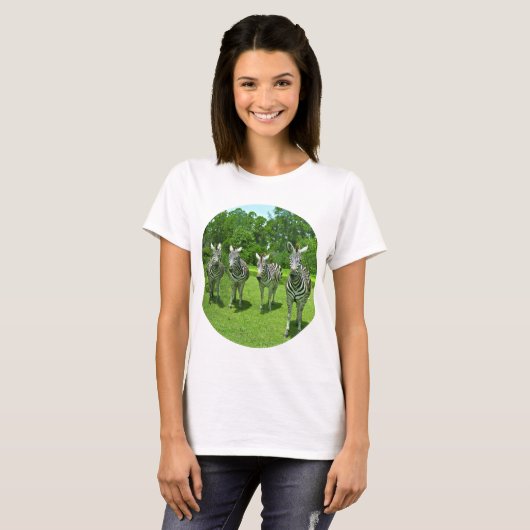 4 Zebras T-Shirt (Vorne ganz)