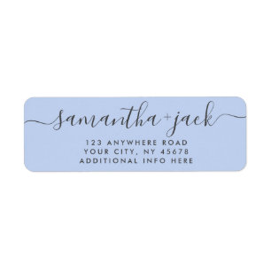 4 Zeilen Moderne Hochzeit Stilvolle Rücksendeadres