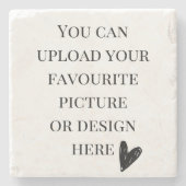 4 Zoll x 4 Zoll Marmor personalisieren Steinuntersetzer (Vorderseite)