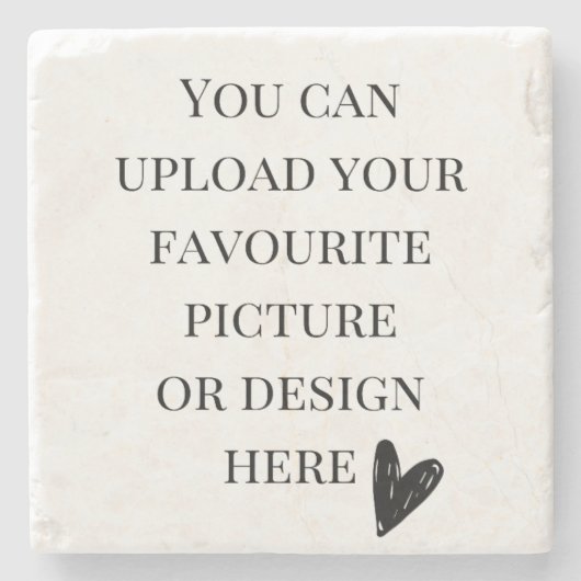 4 Zoll x 4 Zoll Marmor personalisieren Steinuntersetzer (Vorderseite)