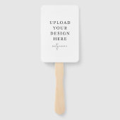 4 Zoll x 6 Zoll Fan Wedding Program Fächer (Rückseite)