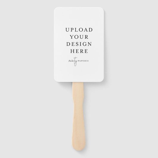 4 Zoll x 6 Zoll Fan Wedding Program Fächer (Rückseite)