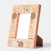 4 Zoll x 6 Zoll großes Holzpickleball Geätzte Rahmen (Links)