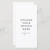 4 Zoll x 8 Zoll Flachkarte - Portrait (Vorne/Hinten)