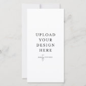 4 Zoll x 8 Zoll Flachkarte - Portrait (Rückseite)