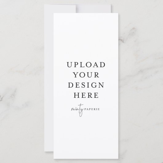 4 Zoll x 9 Zoll Flachkarte - Portrait (Vorderseite)