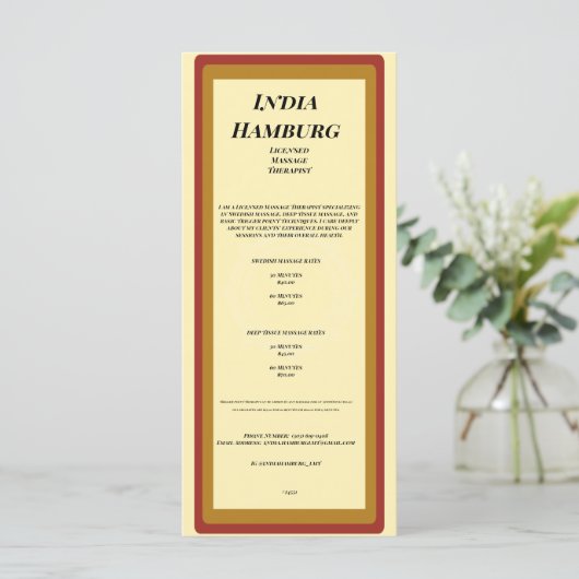 4 Zoll x 9 Zoll großes Flachbildprogramm Programm (Stehend Vorderseite)