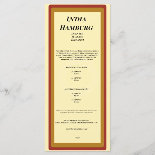 4 Zoll x 9 Zoll großes Flachbildprogramm Programm (Vorderseite)