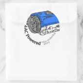 4AC (Die unterirdische Geschichte) Runder Aufkleber (Tasche)