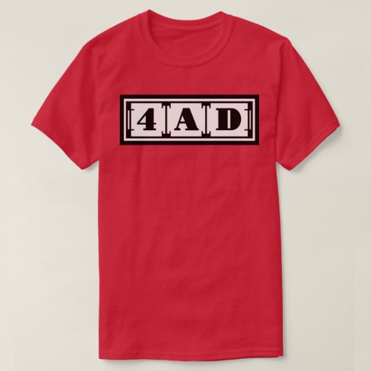 4AD Platten T-Shirt (Design vorne)