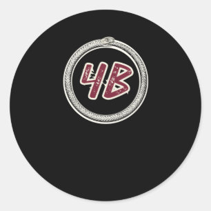 4b Bewegung Ouroboros Schlange #4b Aufkleber