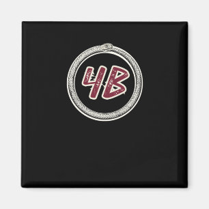 4b Bewegung Ouroboros Schlange #4b Aufkleber Magnet