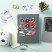 4B Movement Feminism Women Rights 4B Sticker Pack (iPad Hülle)