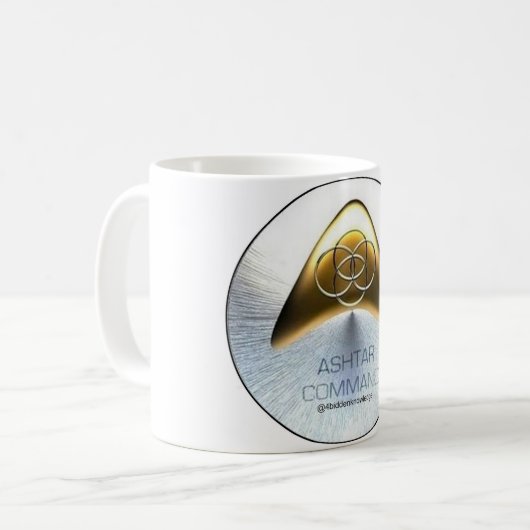4biddenknowledge Ashtar Befehls-Tasse Kaffeetasse (Vorderseite Links)