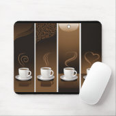 4CupsKaffee Mousepad (Mit Mouse)