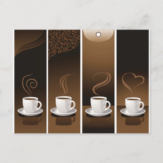 4CupsKaffee Postkarte (Vorderseite)