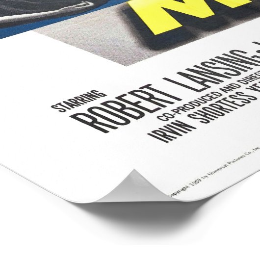 4D Man Movie Poster Science Science Fiction Action (Ecke)