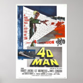 4D Man Movie Poster Science Science Fiction Action (Vorne)