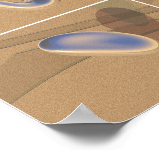 4D torus fly-through cross-section Poster (Ecke)
