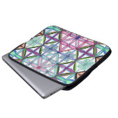 4Ecken auf Laptop-Ärmeln Laptopschutzhülle (Vorne Knopf)