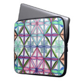 4Ecken auf Laptop-Ärmeln Laptopschutzhülle (Vorderseite Links)