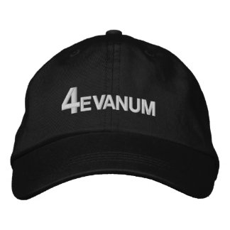 4evanum einfacher Text Hat Bestickte Baseballkappe