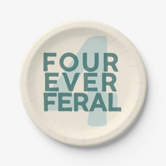 4ever Feral plates Pappteller (Vorderseite)