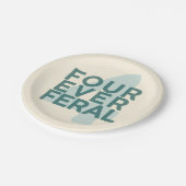 4ever Feral plates Pappteller (Schrägansicht)