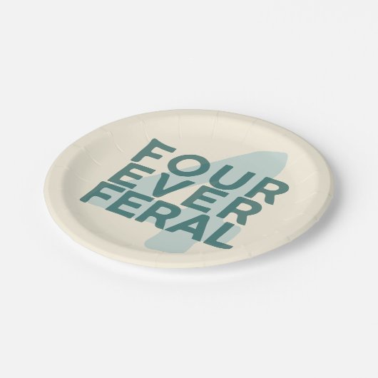 4ever Feral plates Pappteller (Schrägansicht)