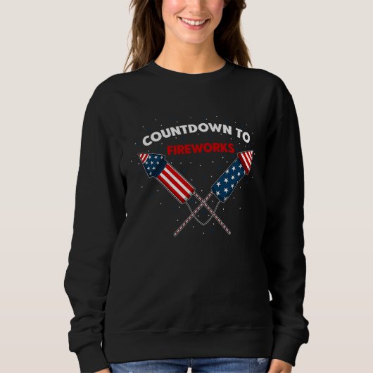 4h of July Fireworks Patriotic American Firecracke Sweatshirt (Vorderseite)